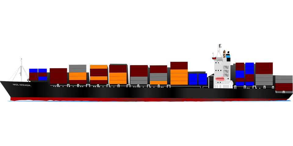 Container, Ship, Vessel, Boat, Transport - Cargo Ship, Transparent background PNG HD thumbnail