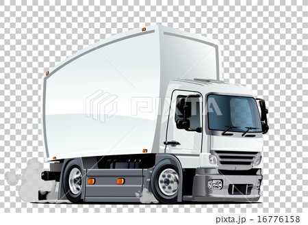 Cartoon Delivery Or Cargo Truck - Cargo Truck, Transparent background PNG HD thumbnail