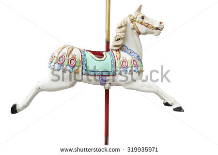 A Classic Carousel Horse. Clipping Path Included. - Carousel Horse, Transparent background PNG HD thumbnail