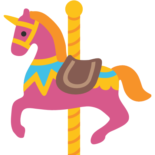Carousel Horse Emoji - Carousel Horse, Transparent background PNG HD thumbnail