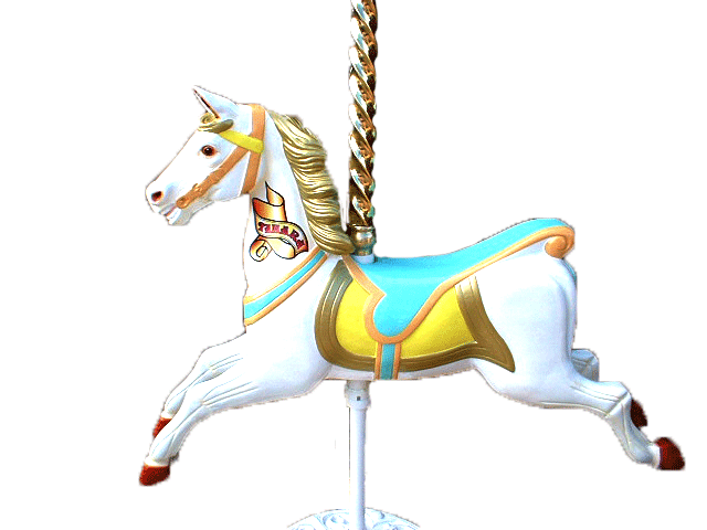 Carousel Horse With Pole And Stand Hire - Carousel Horse, Transparent background PNG HD thumbnail