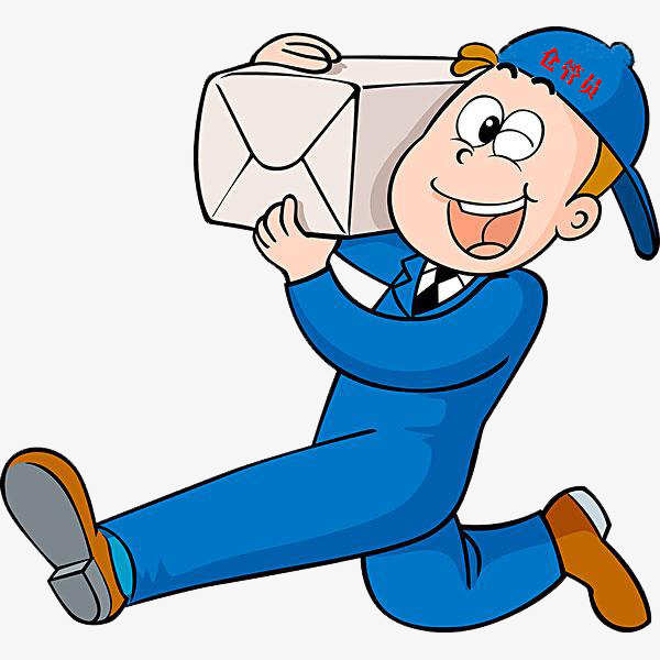 The Man Carrying The Box, Cartoon, Jane Pen, Blue Png Image And Clipart - Carrying Box, Transparent background PNG HD thumbnail
