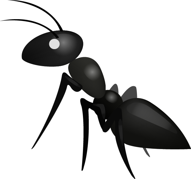 Ant Emoji - Cartoon Ant, Transparent background PNG HD thumbnail