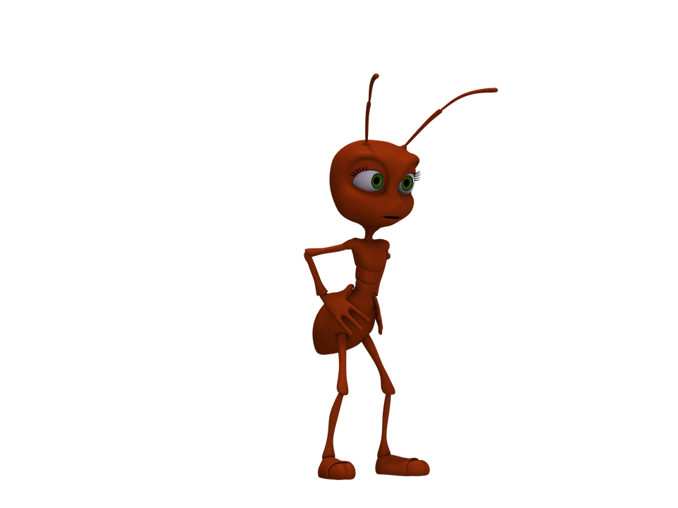 Ant Insect Red Ant Funny Cartoon Unfinished - Cartoon Ant, Transparent background PNG HD thumbnail