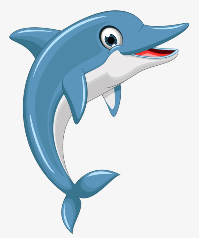 Cartoon Dolphin, Lovely, Dolphin, Friend Png Image - Cartoon Dolphin, Transparent background PNG HD thumbnail