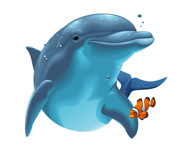 Dolphin Png Image - Cartoon Dolphin, Transparent background PNG HD thumbnail