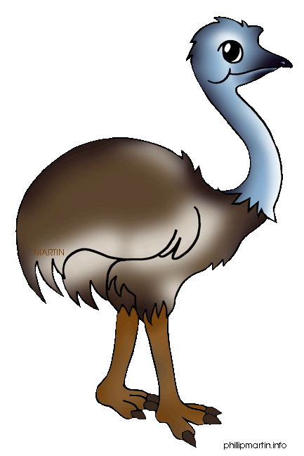 Emu Cartoon Clipart - Cartoon Emu, Transparent background PNG HD thumbnail