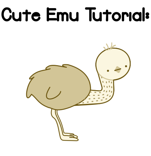 Kawaii Or Cute Emu Tutorial Final Result By Paradasia Hdpng.com  - Cartoon Emu, Transparent background PNG HD thumbnail