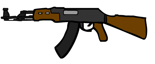 Ak 47.png - Cartoon Gun, Transparent background PNG HD thumbnail