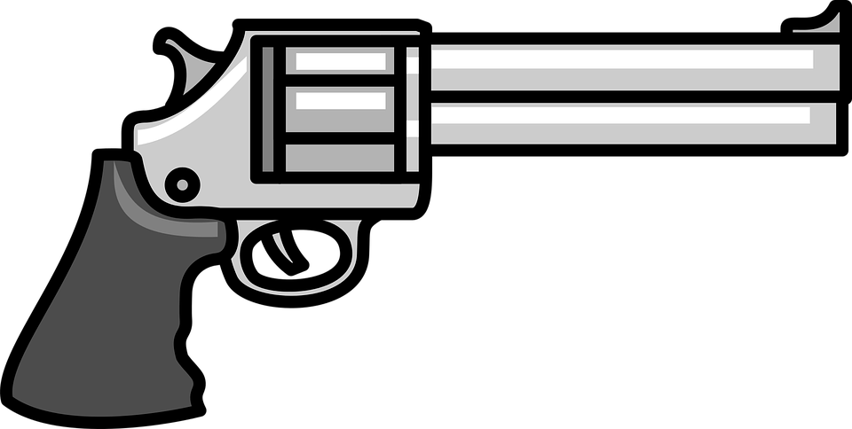 Cartoon Gun Pistol Shoot - Cartoon Gun, Transparent background PNG HD thumbnail