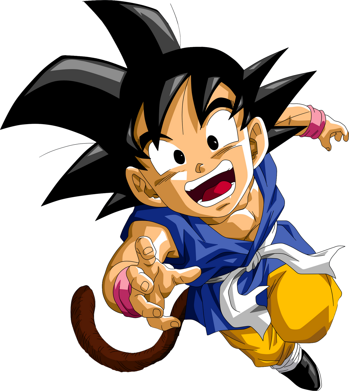 Render Dragon Ball Kid Goku - Cartoon, Transparent background PNG HD thumbnail