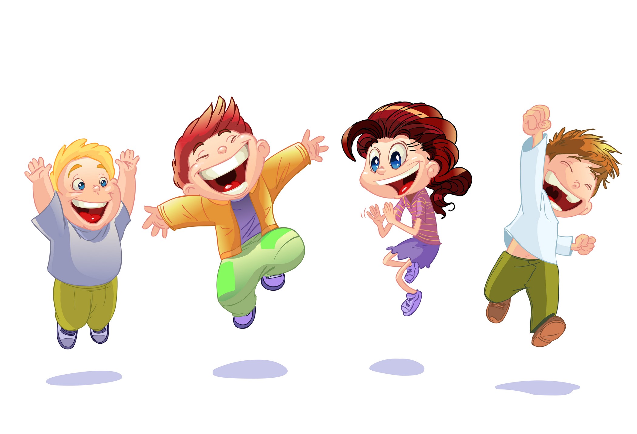 happy kids cartoon png - Cari