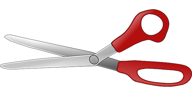 Cosmetology scissors clipart