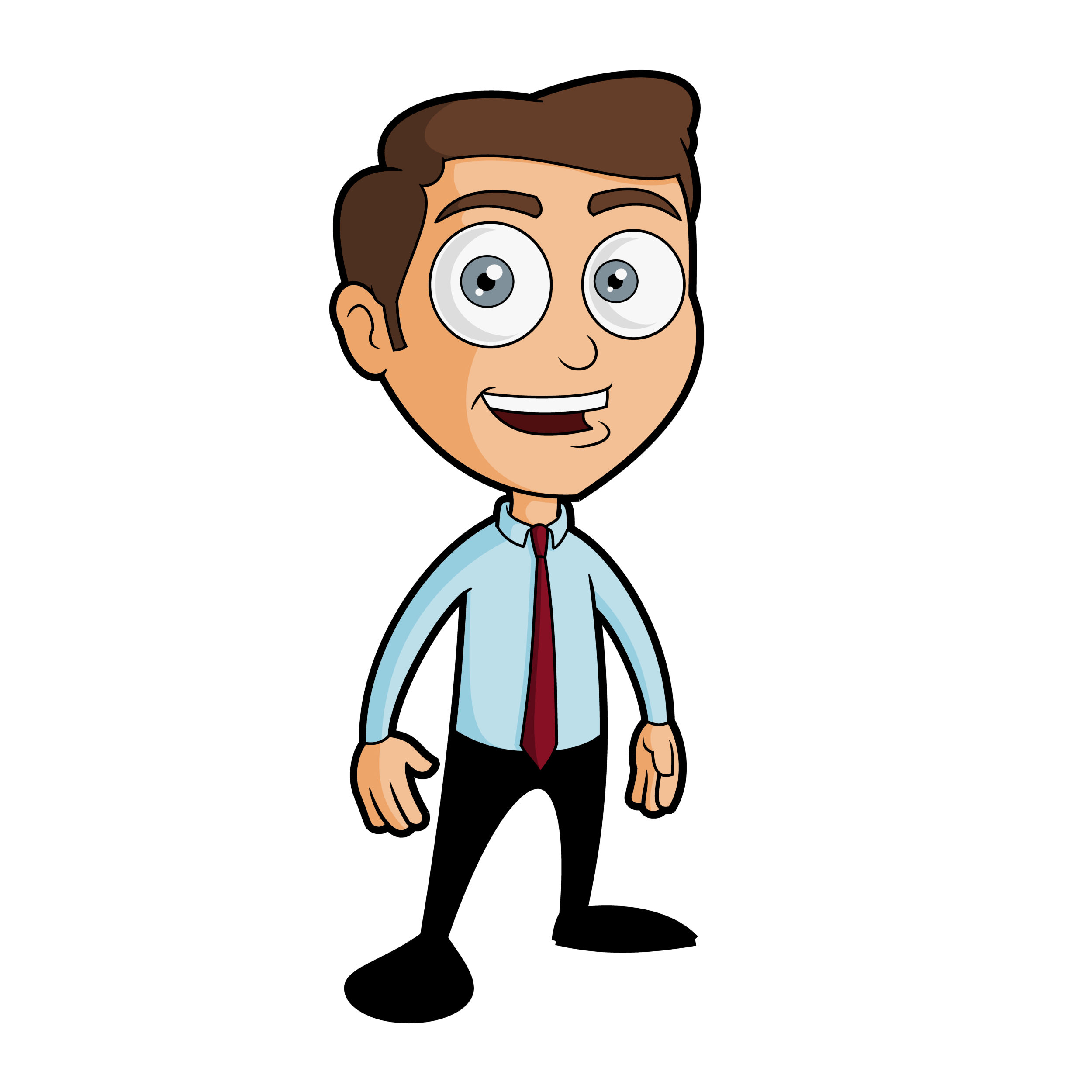 Free Business Man Cartoon Vector  You Wonu0027T Believe This Fact About Google - Cartoon Vector, Transparent background PNG HD thumbnail