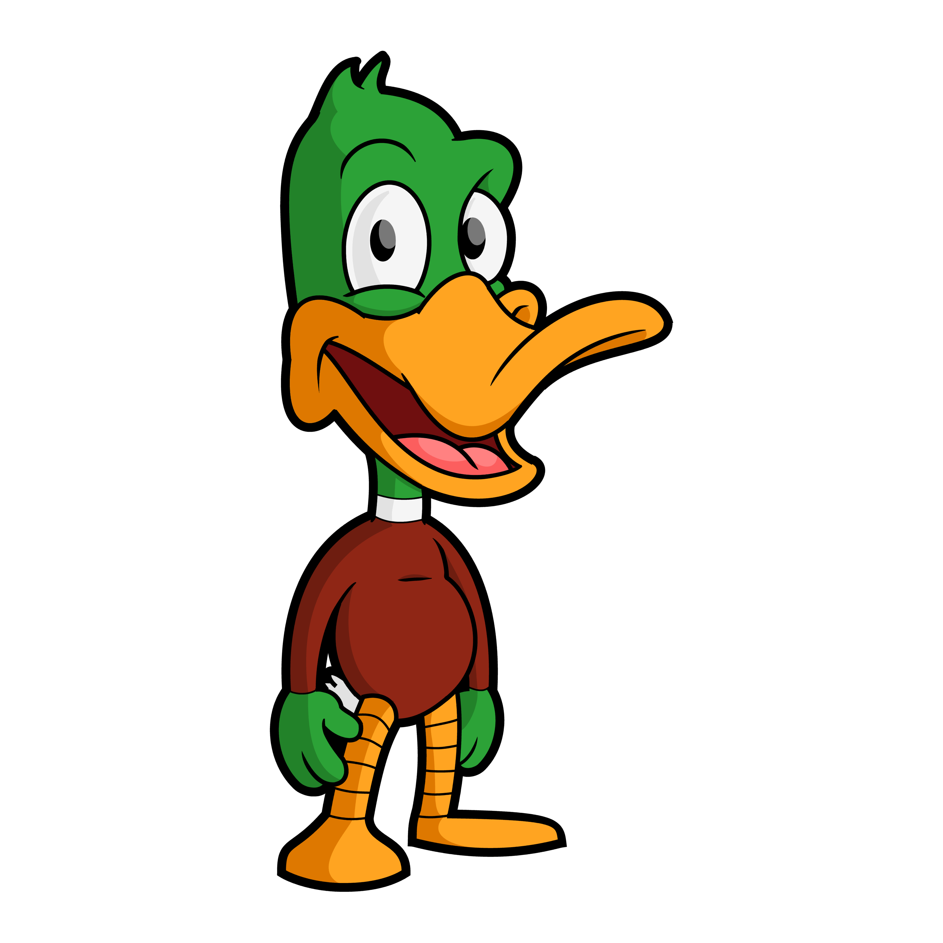 Free Cartoon Duck Vector - Cartoon Vector, Transparent background PNG HD thumbnail