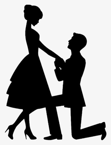 Black Silhouette Couple, Black Silhouette, Embrace, Lovers Png Image And Clipart - Casal, Transparent background PNG HD thumbnail
