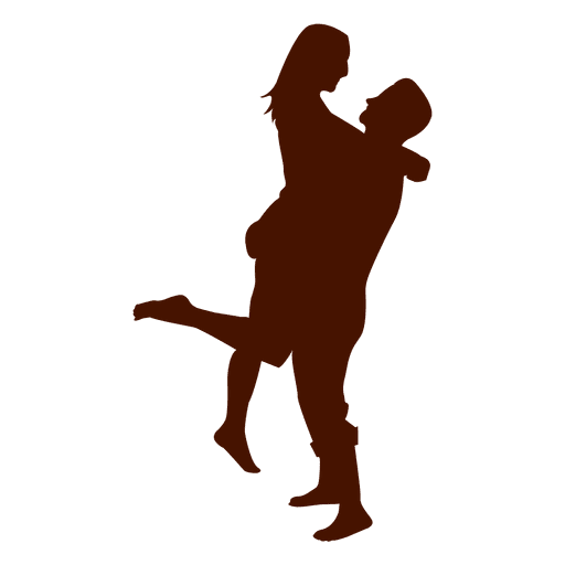 Couple Family Silhouette Hugging Transparent Png - Casal, Transparent background PNG HD thumbnail