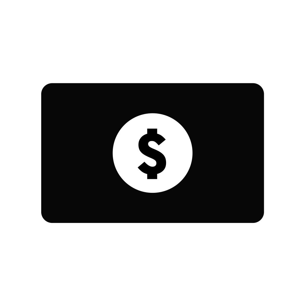 Buy, Card, Cash, Checkout, Money Icon. Download Png - Cash Black And White, Transparent background PNG HD thumbnail