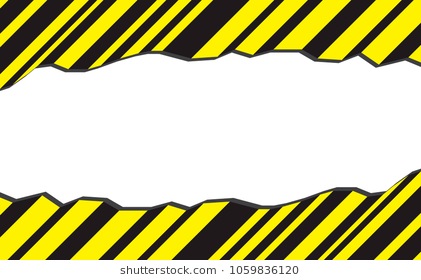 Border Yellow And Black Color. - Caution Tape Border, Transparent background PNG HD thumbnail