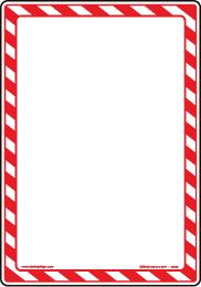 Custom Blank Colored Borders With Text Only (Vertical) - Caution Tape Border, Transparent background PNG HD thumbnail