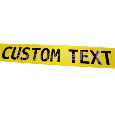 Custom Caution Tape Powerpoint Clip Art - Caution Tape Border, Transparent background PNG HD thumbnail