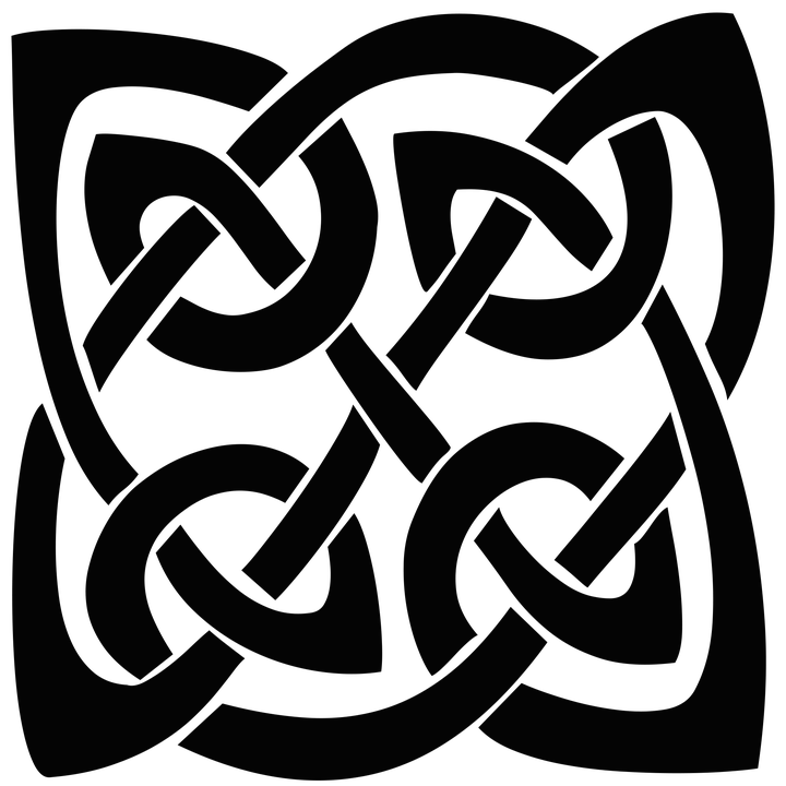Celtic Knot Silhouette Shape Pattern Tattoo - Celtic Knot, Transparent background PNG HD thumbnail