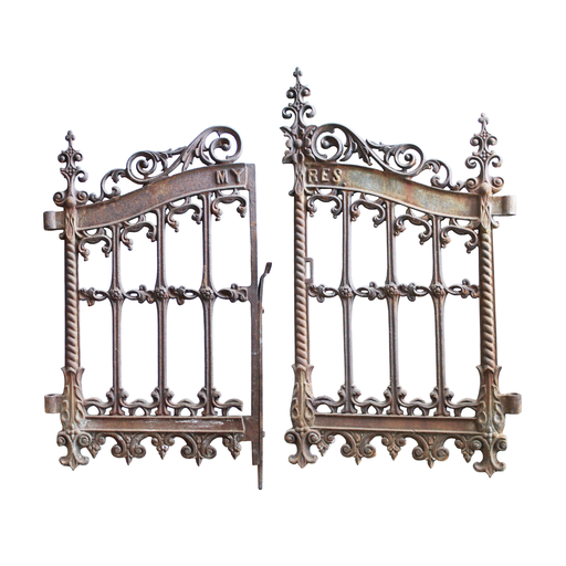 Cast Iron Victorian Cemetery Gate - Cemetery Gates, Transparent background PNG HD thumbnail
