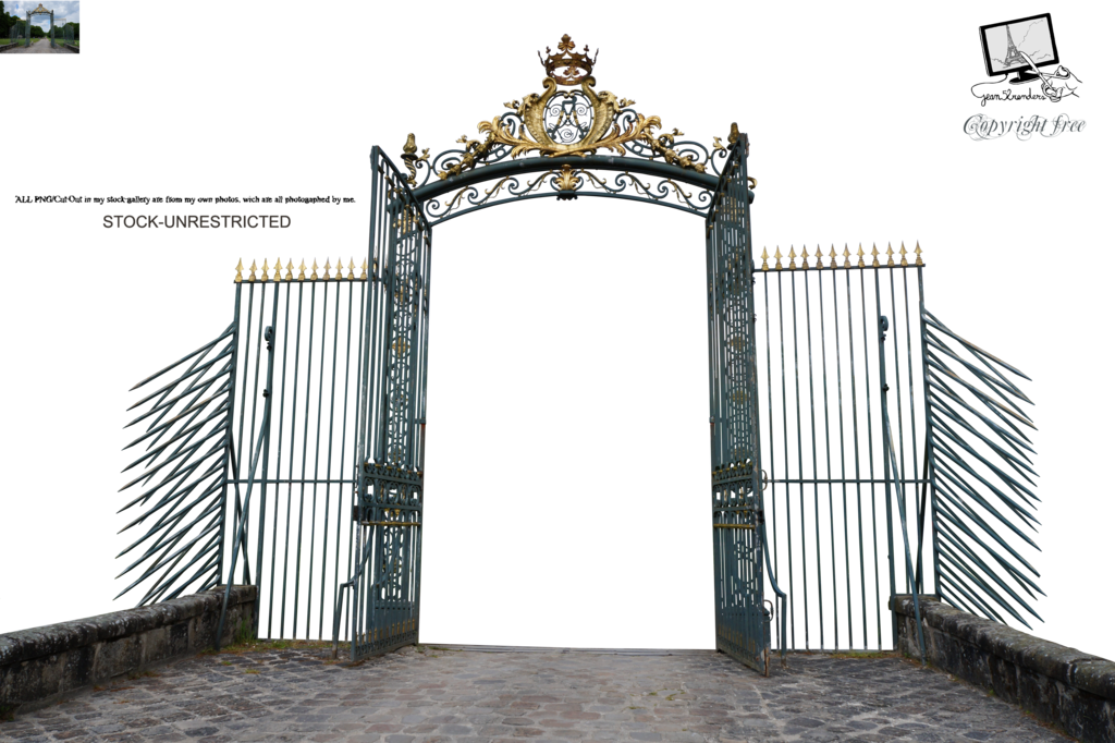 Gate Castle Of Chamarande 1 Png By Jean52 Hdpng.com  - Cemetery Gates, Transparent background PNG HD thumbnail