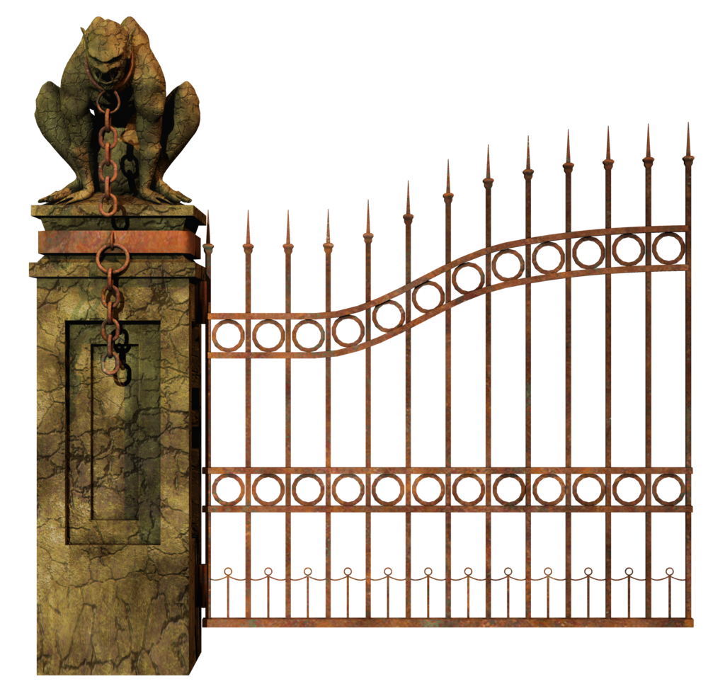 Graveyard Gate Left Png Stock By Roy3D - Cemetery Gates, Transparent background PNG HD thumbnail
