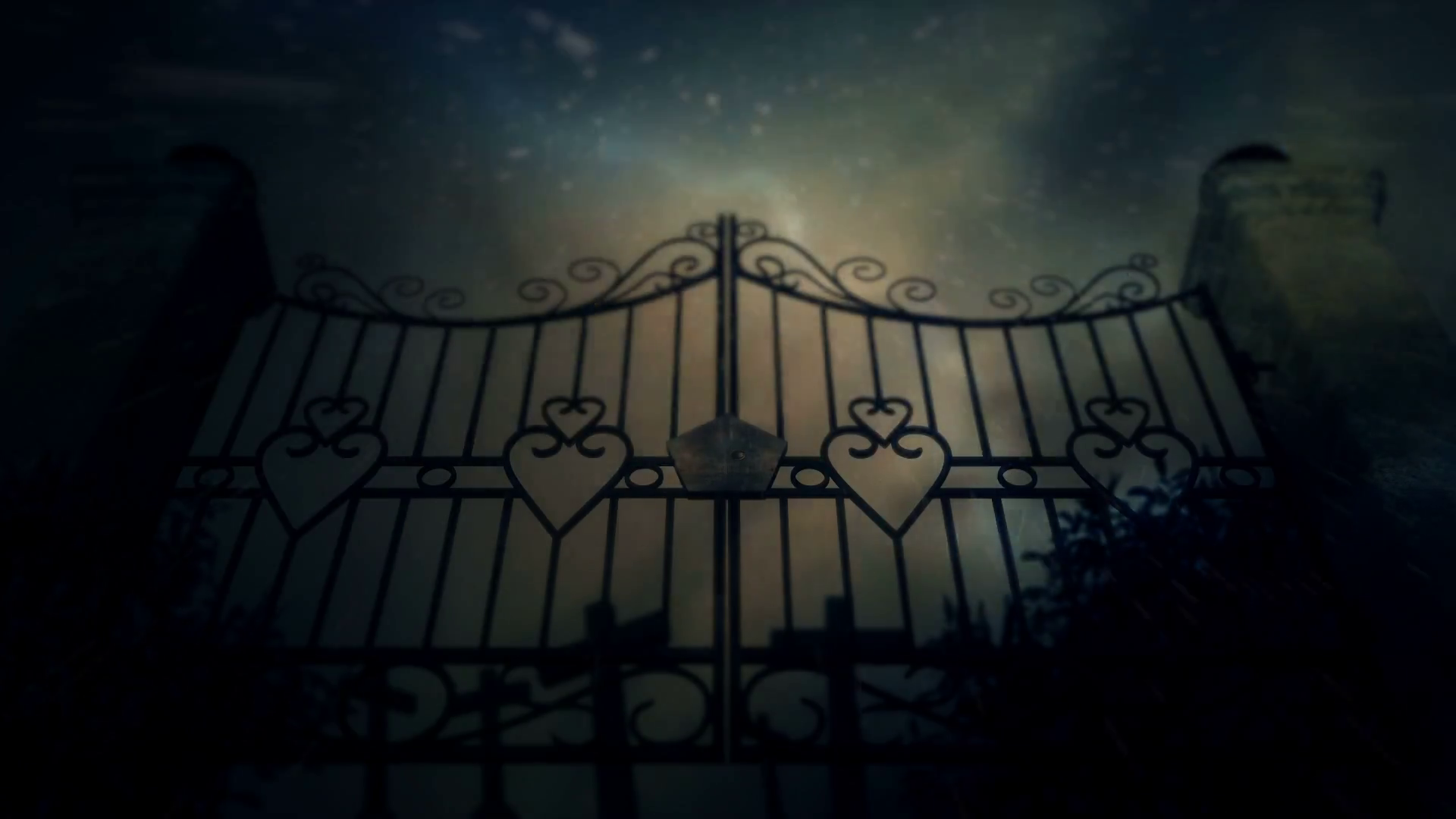 Spooky Cemetery Gates Under A Lightning Storm And Rain With Graves Stock Video Footage   Videoblocks - Cemetery Gates, Transparent background PNG HD thumbnail
