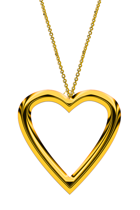Heart, Chain, Love, Gold, Jewellery, Trailers, Golden - Chain, Transparent background PNG HD thumbnail