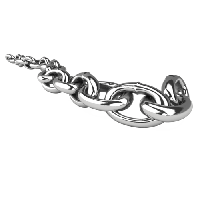 Long metal chain PNG image