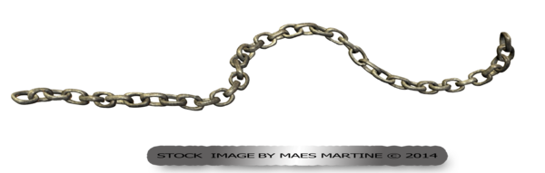 Long metal chain PNG image