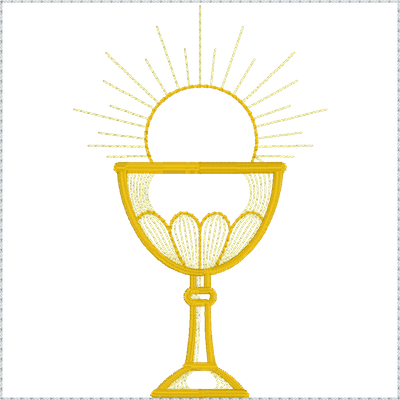 Gold Chalice   Eucharist - Chalice And Host, Transparent background PNG HD thumbnail