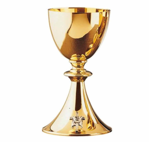 Simple Style Chalice Gold Plated Brass - Chalice And Host, Transparent background PNG HD thumbnail