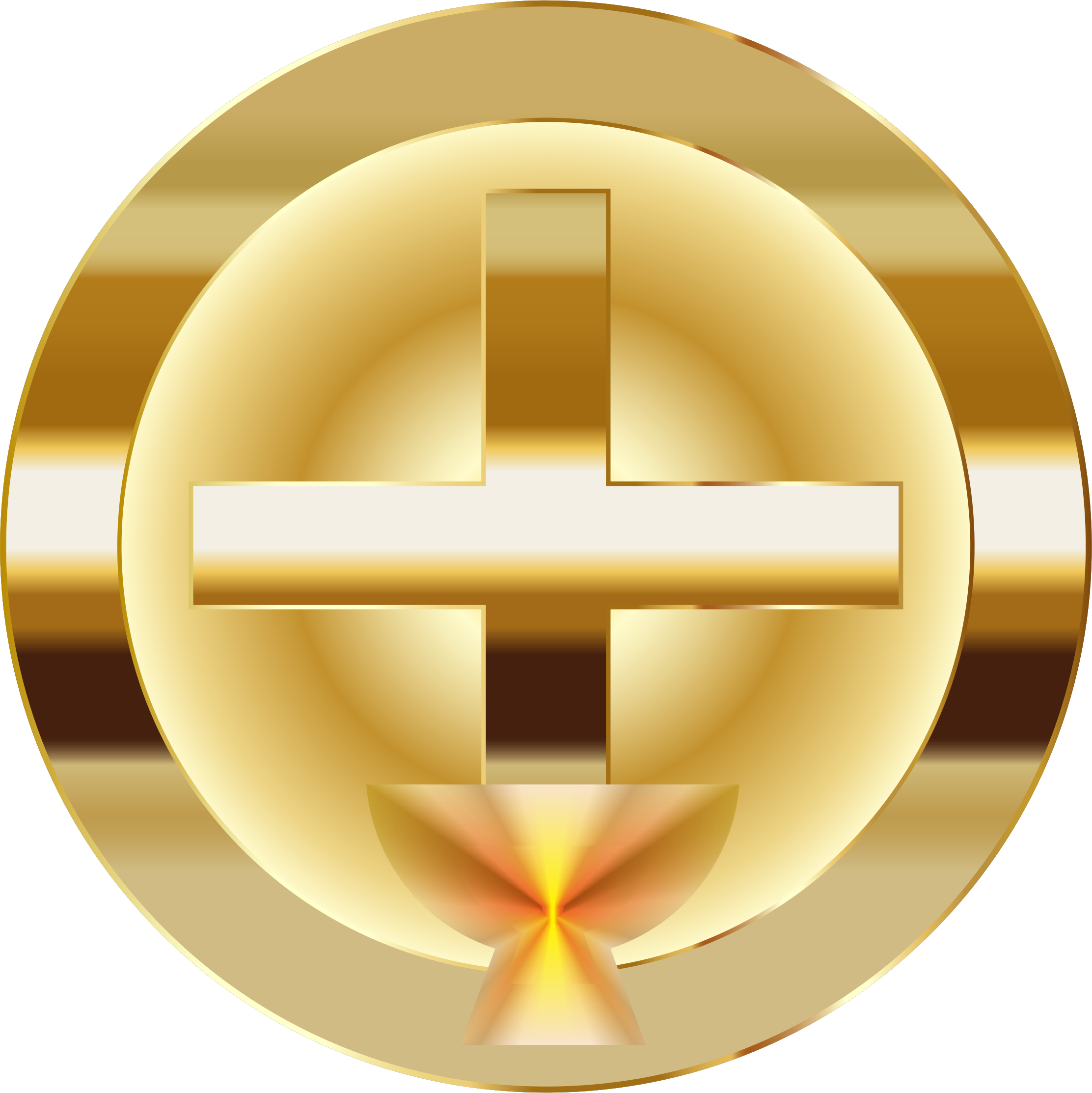 This Free Icons Png Design Of Gold Cross And Chalice Hdpng.com  - Chalice And Host, Transparent background PNG HD thumbnail