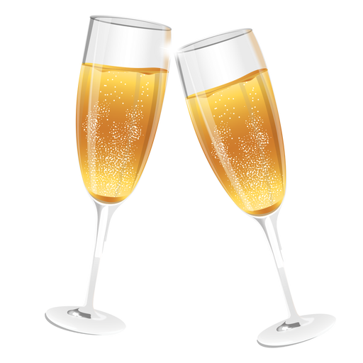 Champagne Glasses - Champagne, Transparent background PNG HD thumbnail