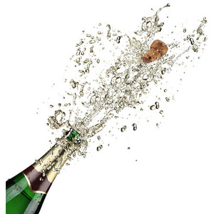 Close Up Of Champagne Explosion - Champagne, Transparent background PNG HD thumbnail