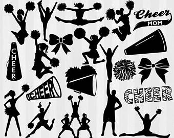 Cheerleader Svg, Cheer Svg, Cheerleading Svg, Cheer Svg Files Svg, Dxf, - Cheerleading Base, Transparent background PNG HD thumbnail