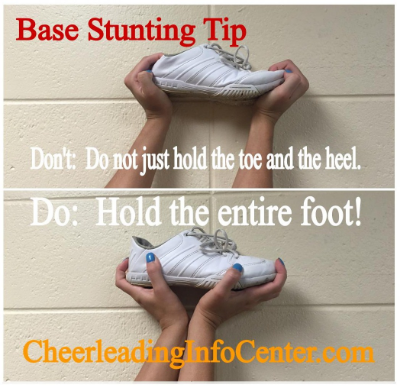Technique for cheer bases: ab