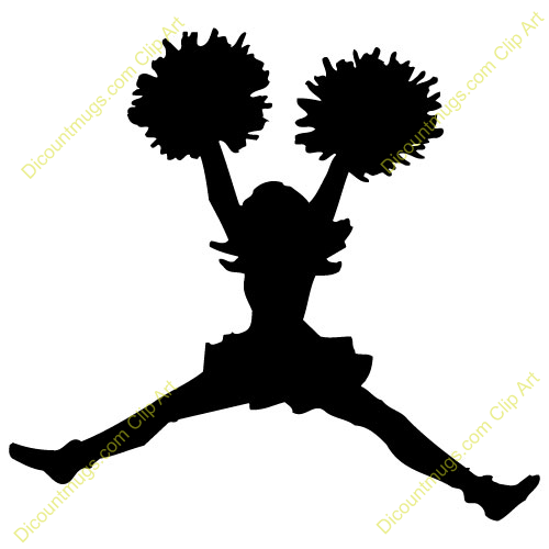 Cheerleader Cheer Jump Clipart Clipart Kid - Cheerleading Jumps, Transparent background PNG HD thumbnail
