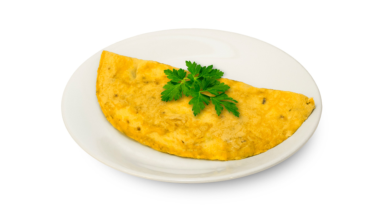 Prozis Meals Bacon Flavoured Cheese Omelette Highlights: - Cheese Omelette, Transparent background PNG HD thumbnail