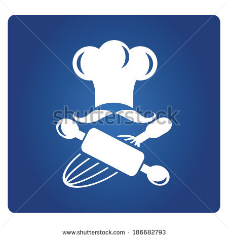 Chef Hat With Rolling Pin And Whisk - Chef Hat Rolling Pin, Transparent background PNG HD thumbnail