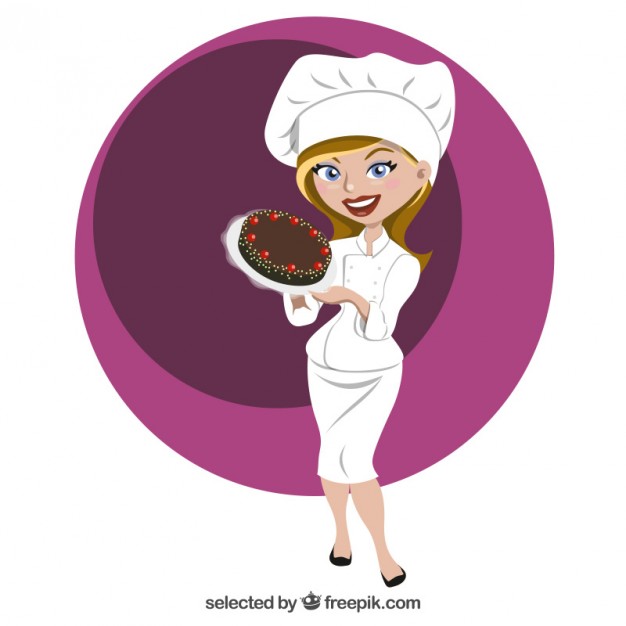 Beautiful Pastry Chef - Chef Mujer, Transparent background PNG HD thumbnail