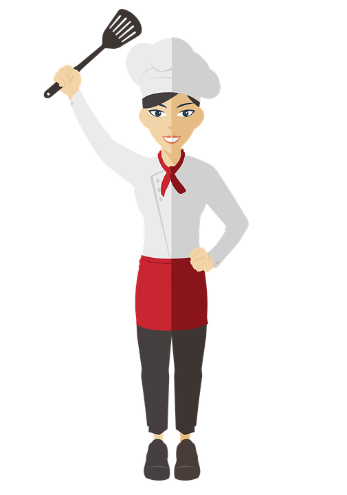 Cocinero, Mujer, Cocinar, Uniforme - Chef Mujer, Transparent background PNG HD thumbnail
