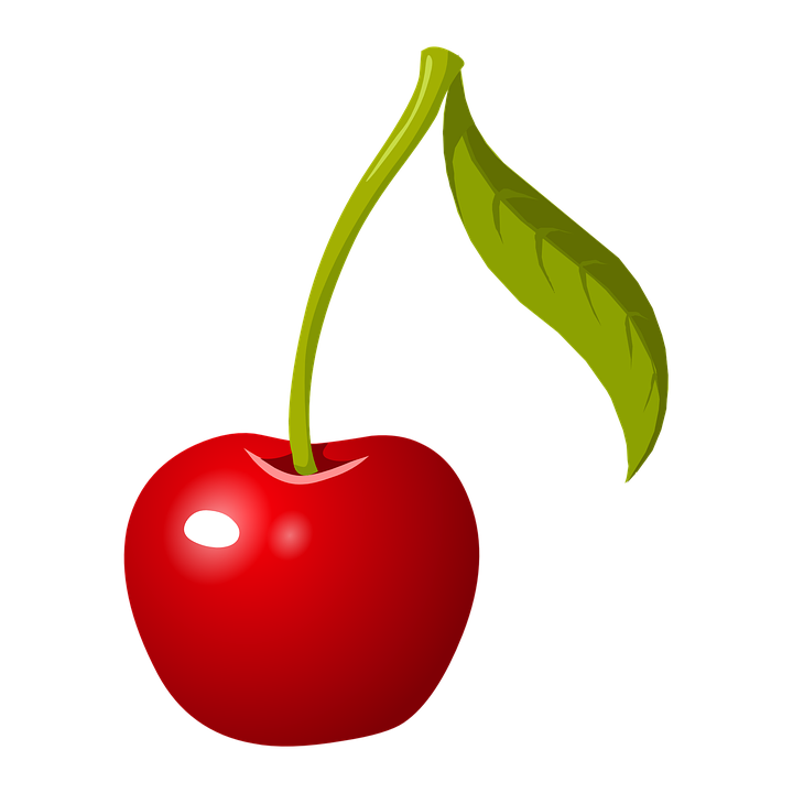 Cherry Stem Fruit Red Ripe Fresh Healthy Organic - Cherry, Transparent background PNG HD thumbnail