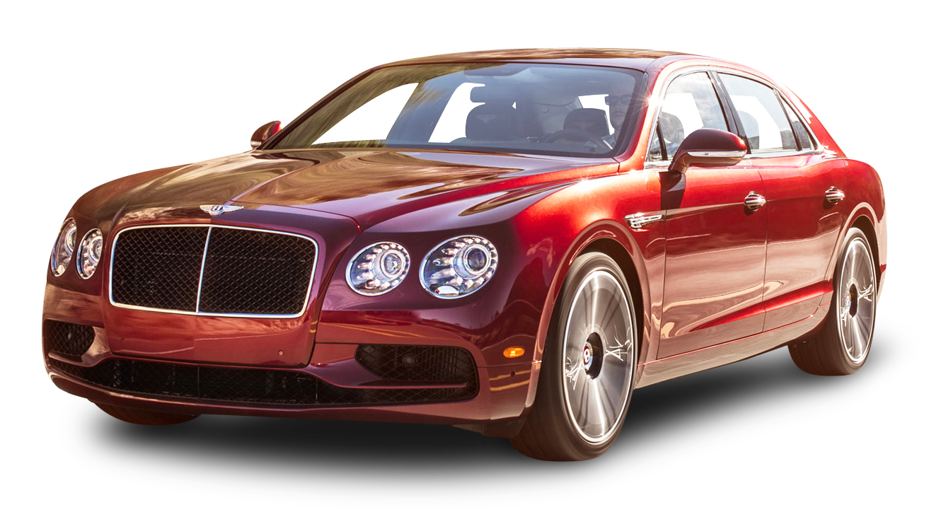 Cherry Red Bentley Flying Spur V8 S Car Png Image - Bentley, Transparent background PNG HD thumbnail