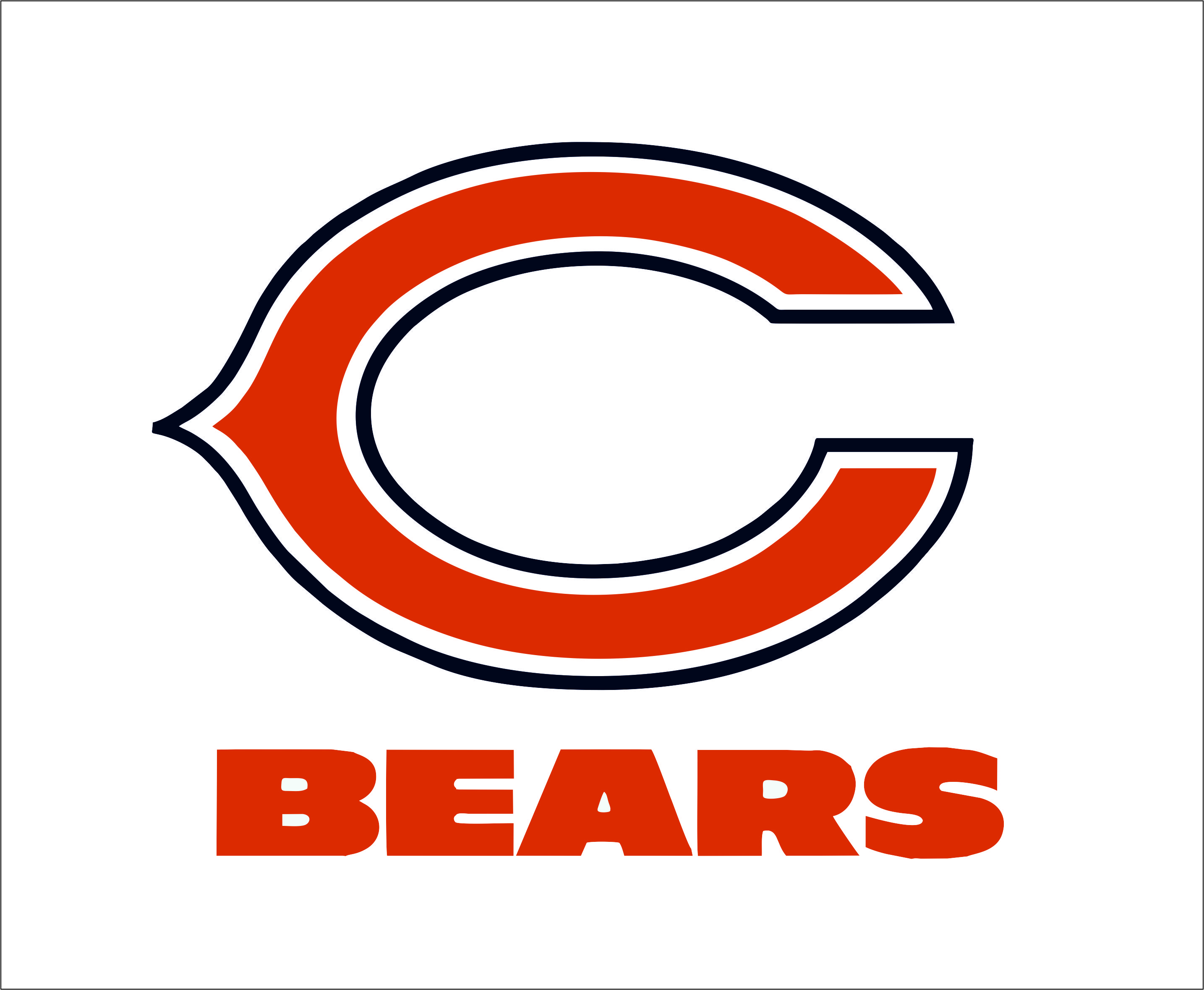 Chicago Bears Logo Digital File (Svg Cutting File  Pdf Png Dxf) - Chicago Bears, Transparent background PNG HD thumbnail