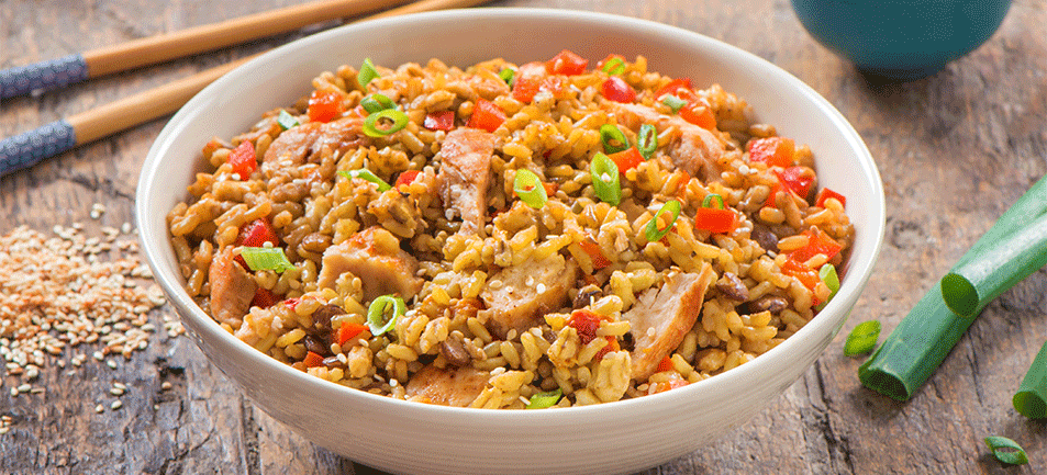 Toasted Sesame U0026 Chicken Fried Rice - Chicken And Rice, Transparent background PNG HD thumbnail