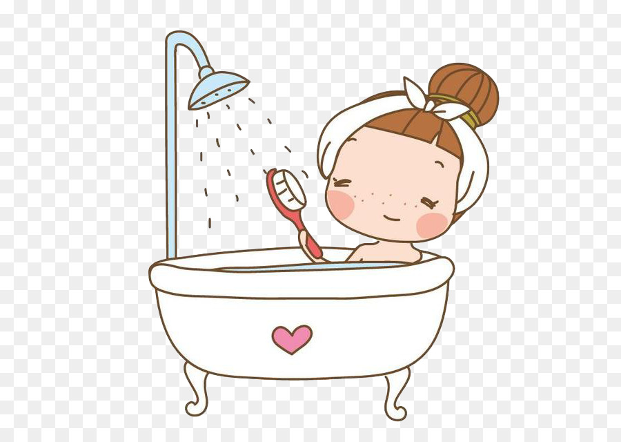 Child Taking A Shower Bath Png - Bathing Cartoon Shower Gel   Cartoon Girl Taking A Bath, Transparent background PNG HD thumbnail